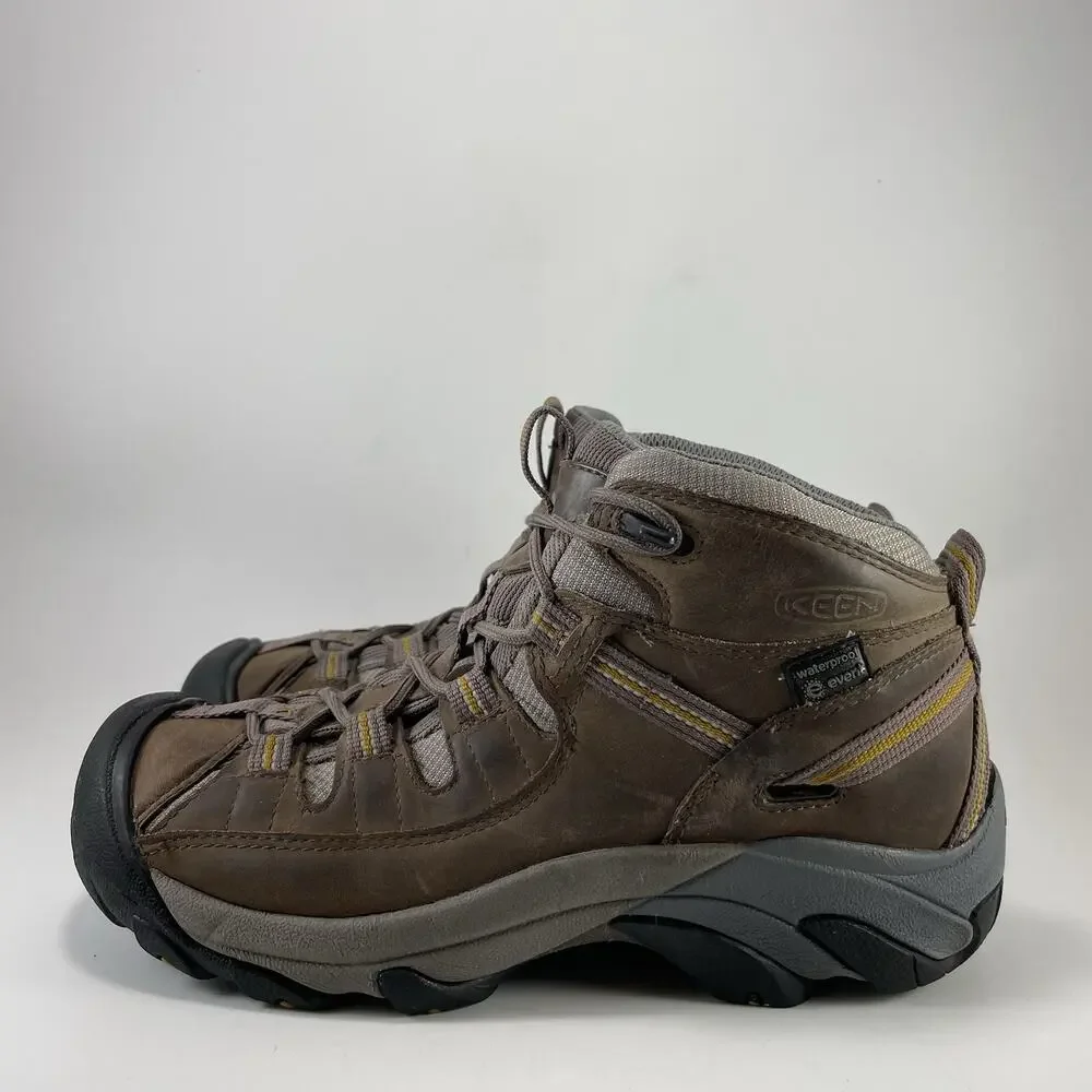 KEEN Targhee II Mid Brown Boots Womens Size 9 Waterproof Trail Hiker Comfort
